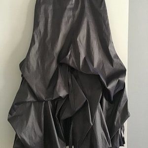 Polli Says Dark Grey Crushed Balloon Skirt